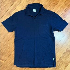 Todd Snyder Blue Polo Shirt Classic Design
